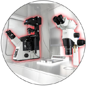 Equipped with Your Preferred  Microscope
